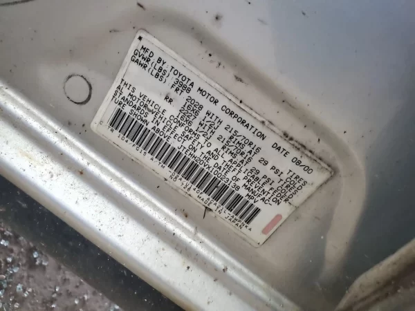 RAV4 2.0L 1AZ-FE Engine