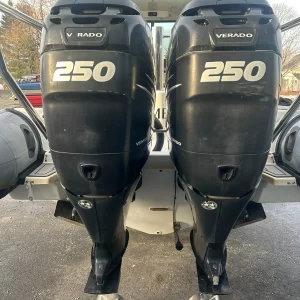 2007 Mercury Verado 250HP L6 Four‑Stroke Outboards (Twin Set) — Model 1250V24ED / 250 CXL
